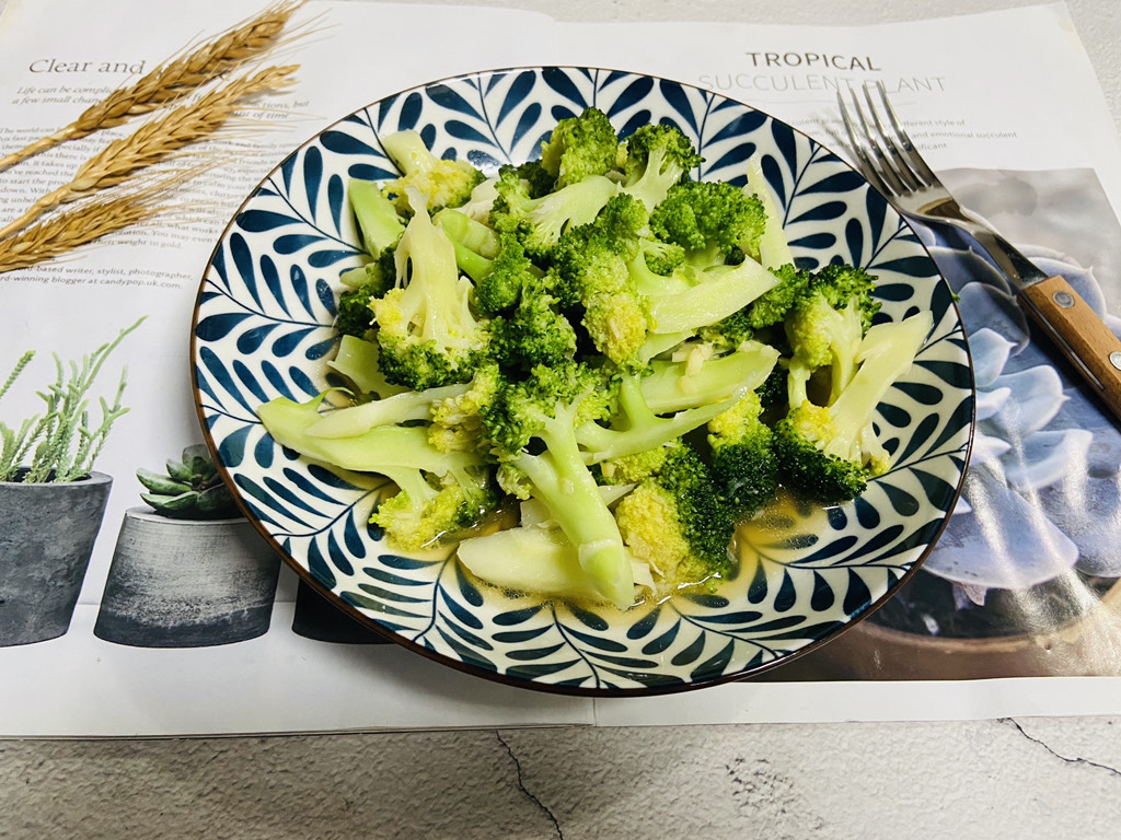 Broccoli in Oyster Sauce Fat Reduction Meal