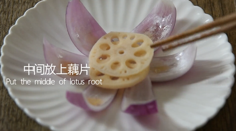 Have you ever eaten onions and lotus roots like this - lotus onions