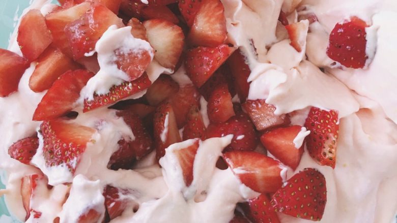 Pink strawberry ice cream—no oven required series