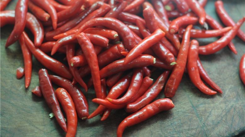 Homemade chopped chili