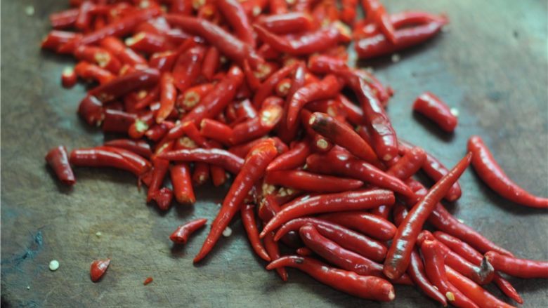 Homemade chopped chili