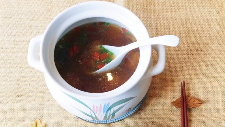 Matsutake, Mushroom, Wolfberry and Pork Ribs Soup