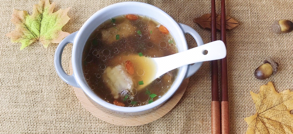 Matsutake, Mushroom, Wolfberry Pork Ribs Soup