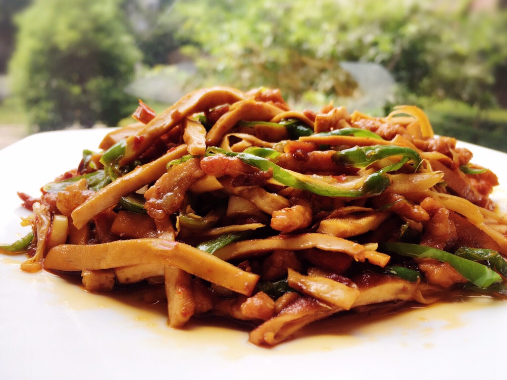 Spicy Dried Tofu and Stir-fried Shredded Pork