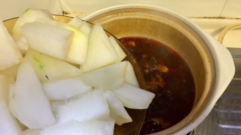 Spicy Winter Melon Pork Ribs Stew