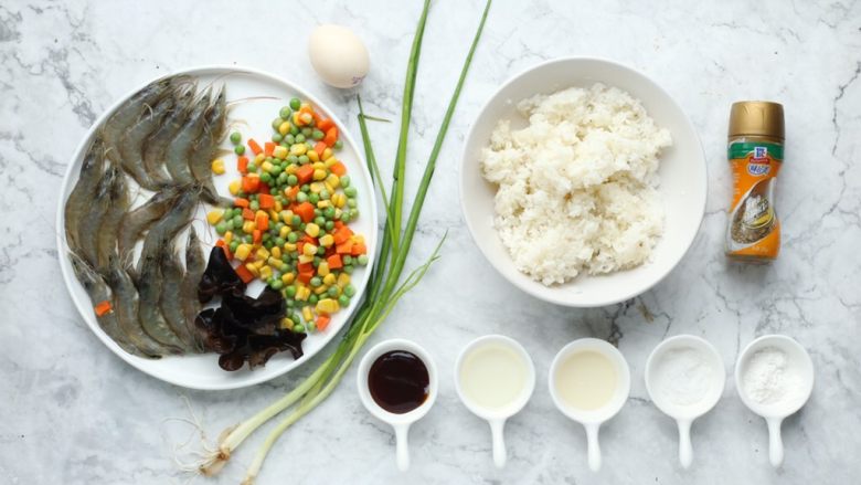 Colorful Shrimp and Egg Fried Rice