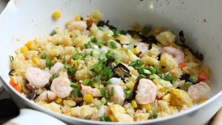 Colorful Shrimp and Egg Fried Rice