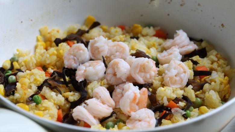 Colorful Shrimp and Egg Fried Rice