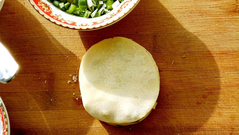 Crispy Dumpling Skin Scallion Pancake