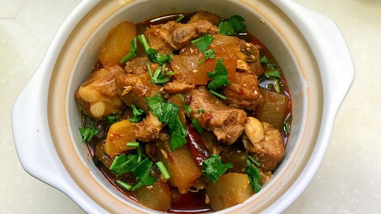 Spicy Winter Melon Pork Ribs Stew