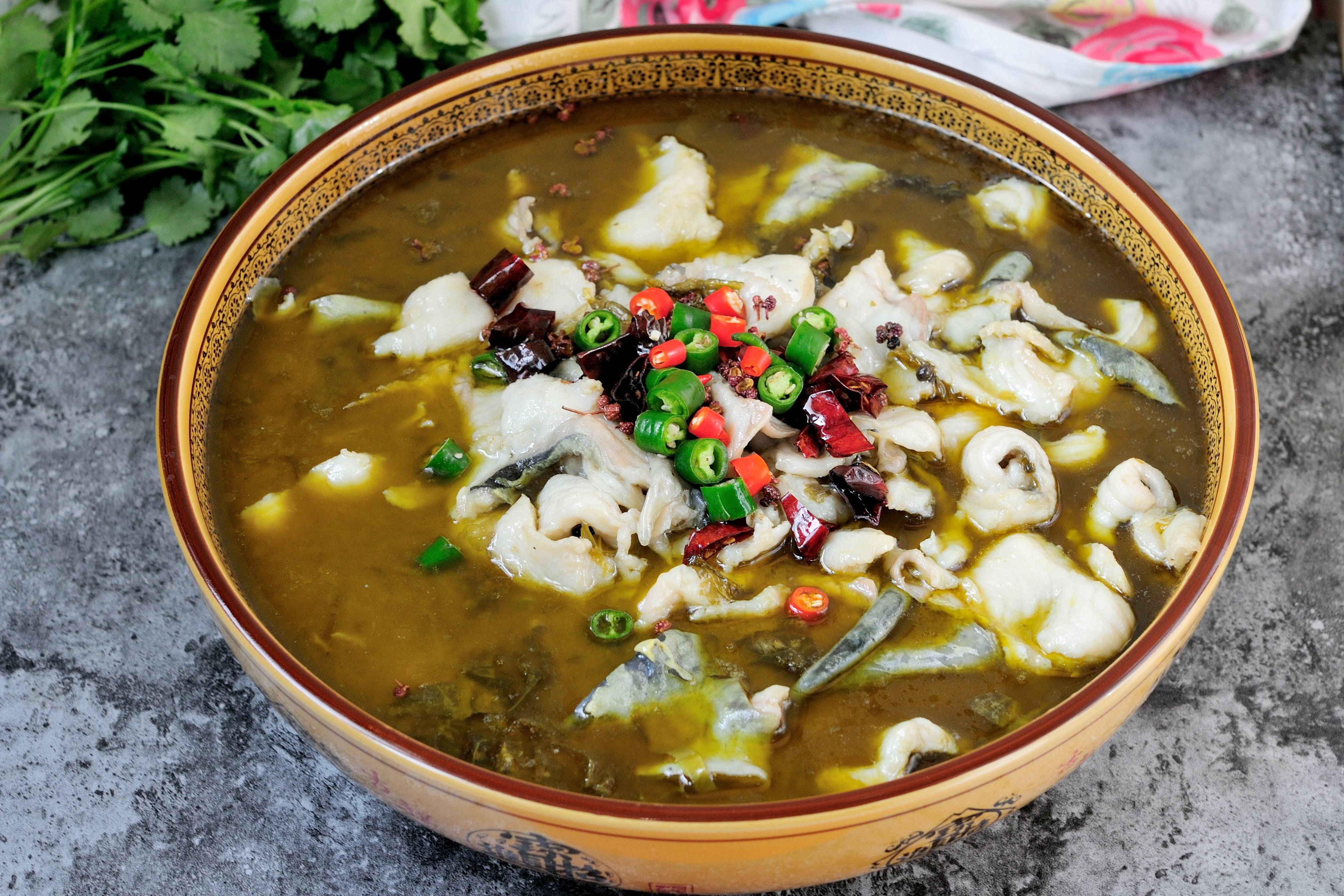 Kuaishou pickled fish, fresh fish, pickled cabbage and refreshing hard dish for banquets