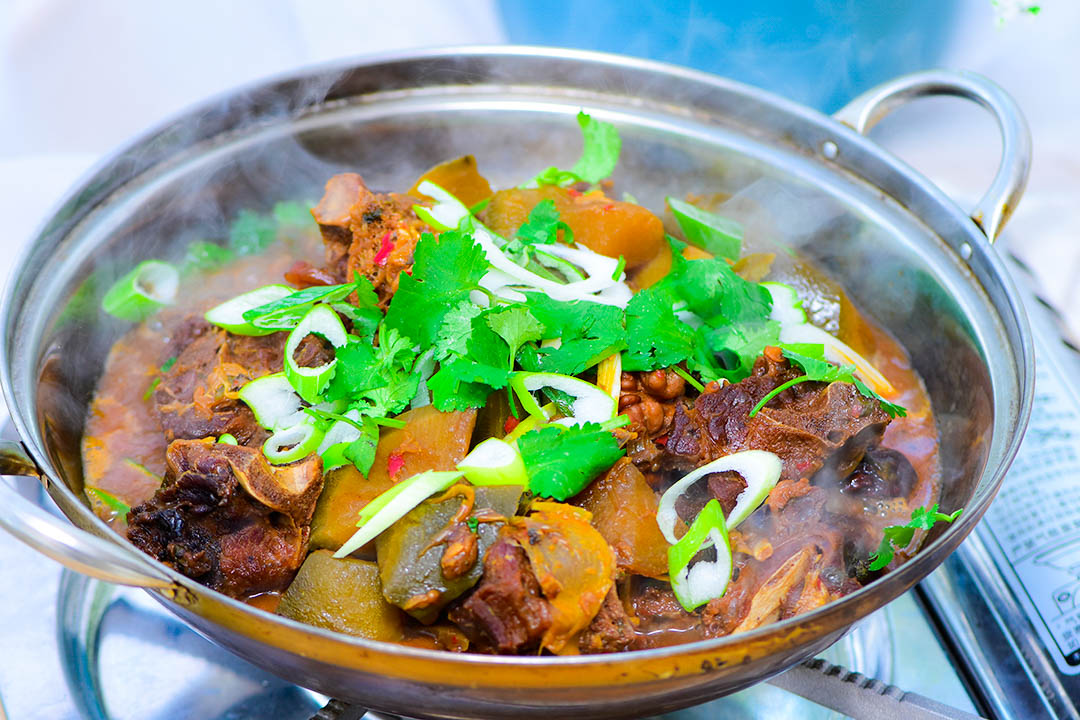 Air-dried mutton hot pot