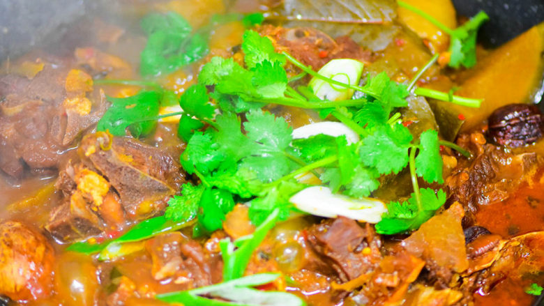 Air-dried mutton hot pot