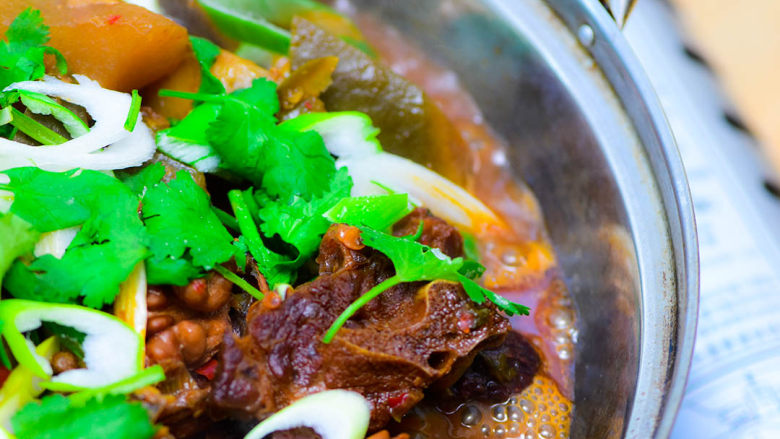 Air-dried mutton hot pot