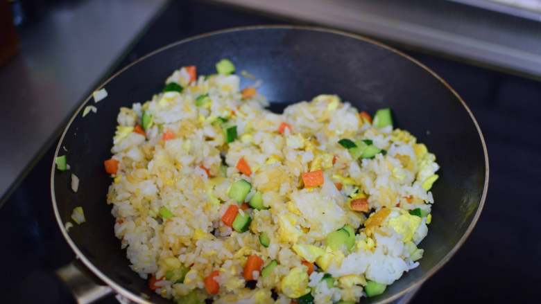 Cucumber and Egg Fried Rice