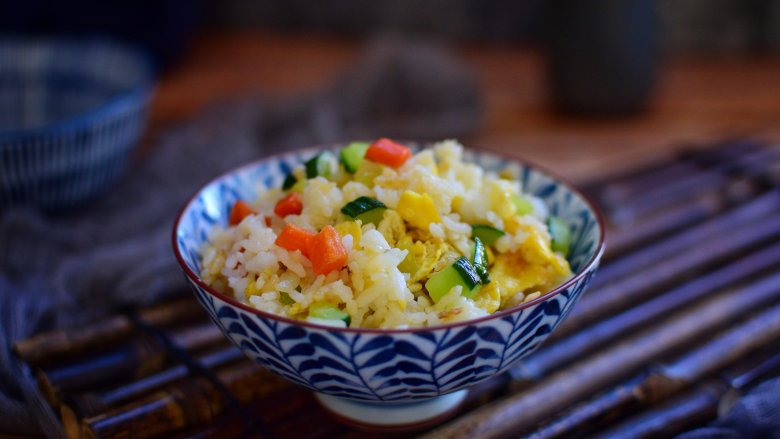 Cucumber and Egg Fried Rice