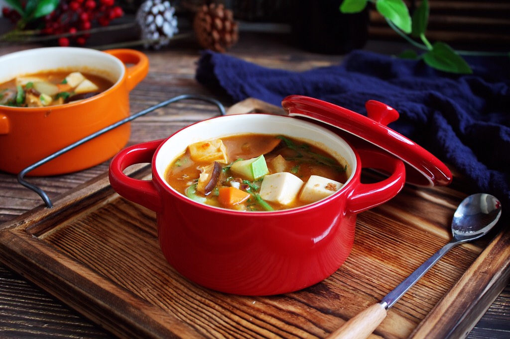 Ten Flavors Seafood (White Clam) Tofu and Miso Soup