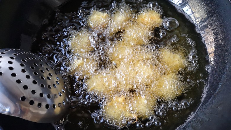 Fried Shark's Fin Pumpkin Meatballs