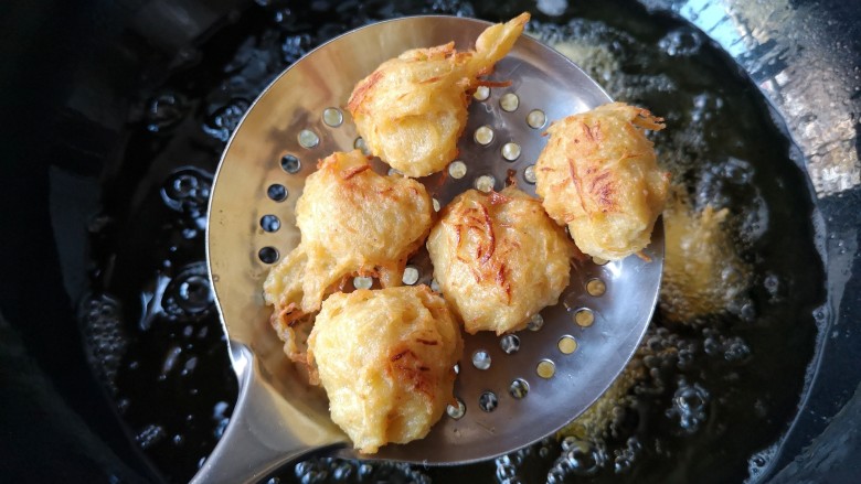 Fried Shark's Fin Pumpkin Meatballs