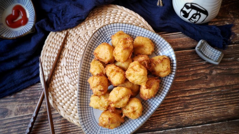 Fried Shark's Fin Pumpkin Meatballs