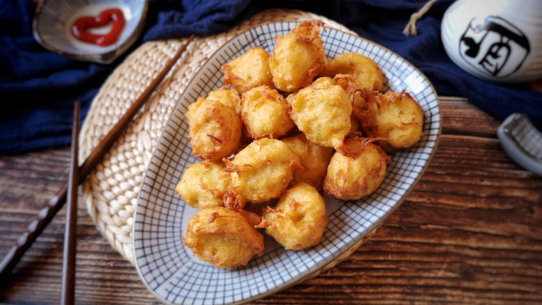 Fried Shark's Fin Pumpkin Meatballs