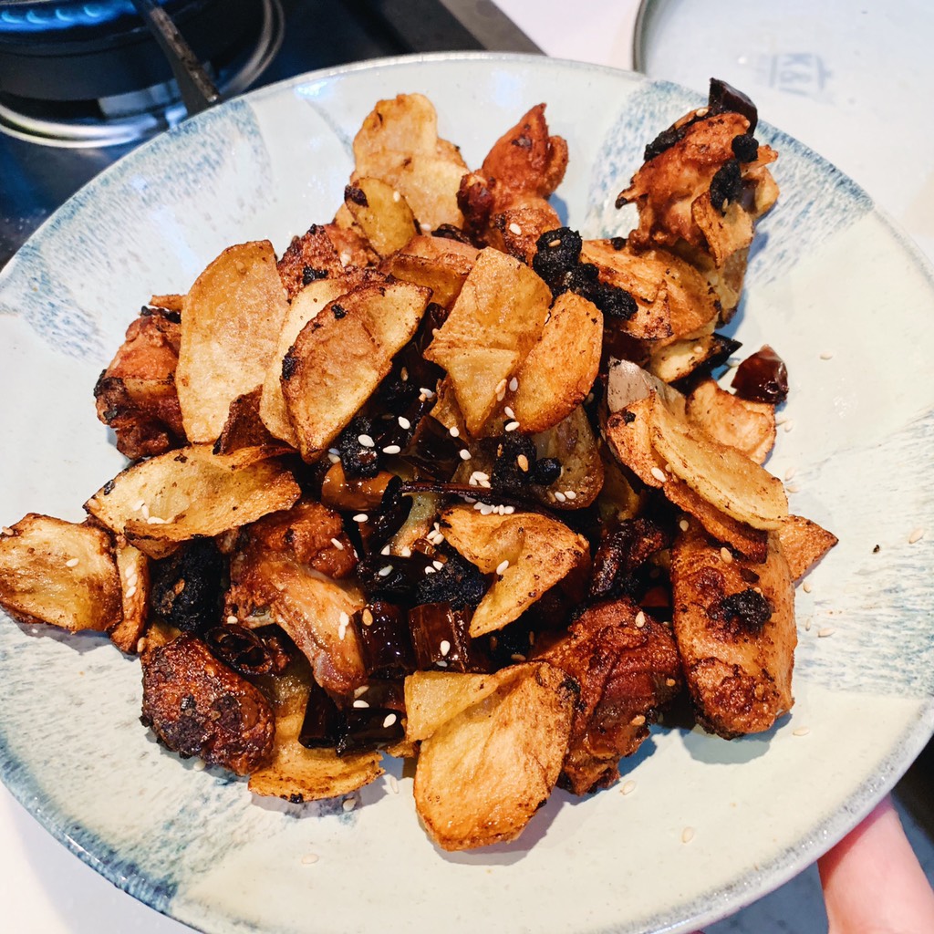 Dry pot chicken for two