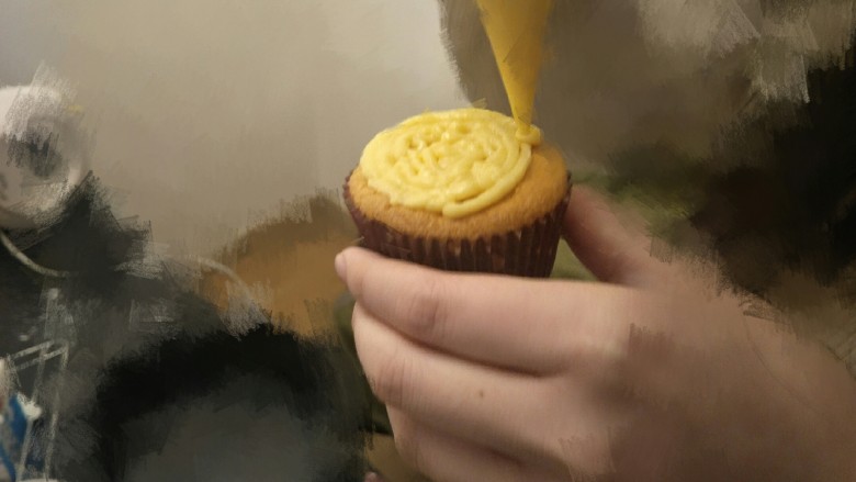 Custard Nagasaki Cup Cake