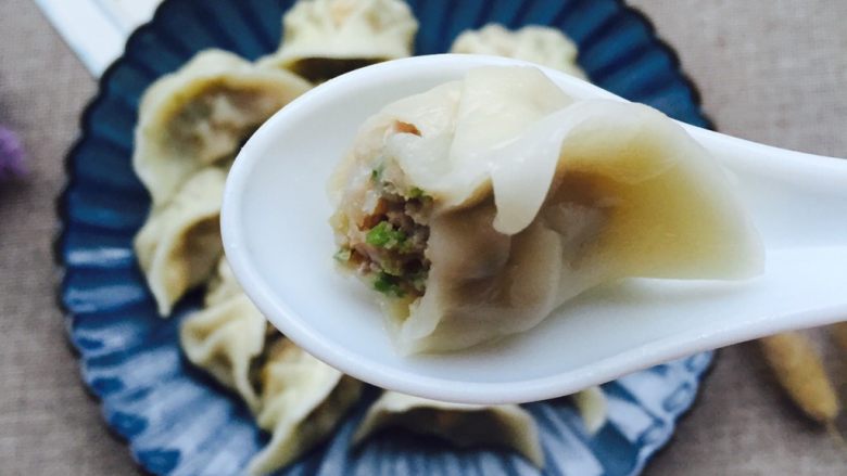 Celery, Corn and Pork Dumplings