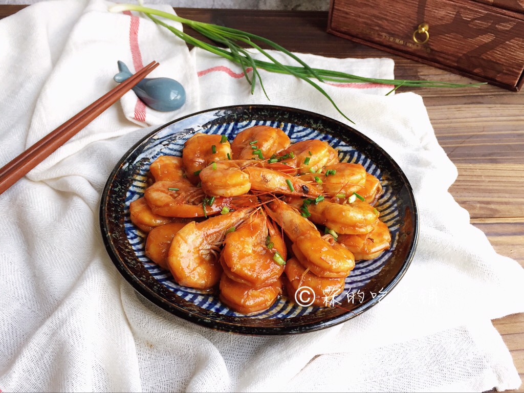 Sweet and Sour Prawns with Tomato Sauce