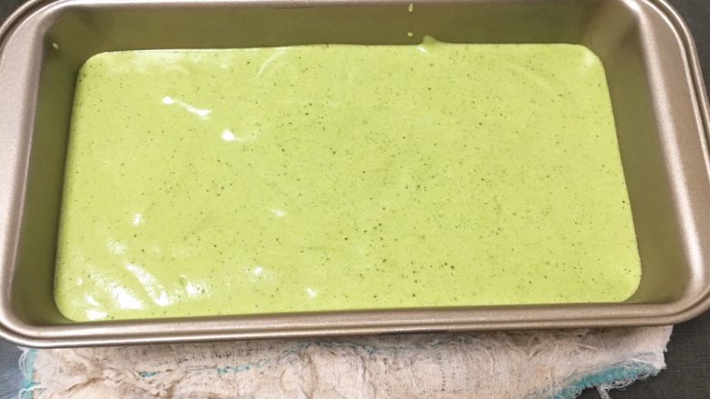 Corn Flour Matcha Two-Color Cake