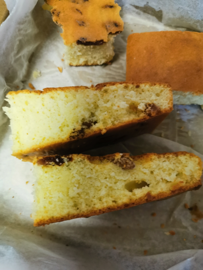 Raisin Sponge Cake