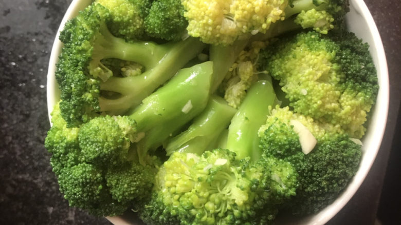 Cold broccoli (fat reduction)