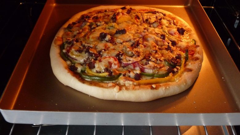 It's very tender without any pretense ~ black pepper lamb pizza