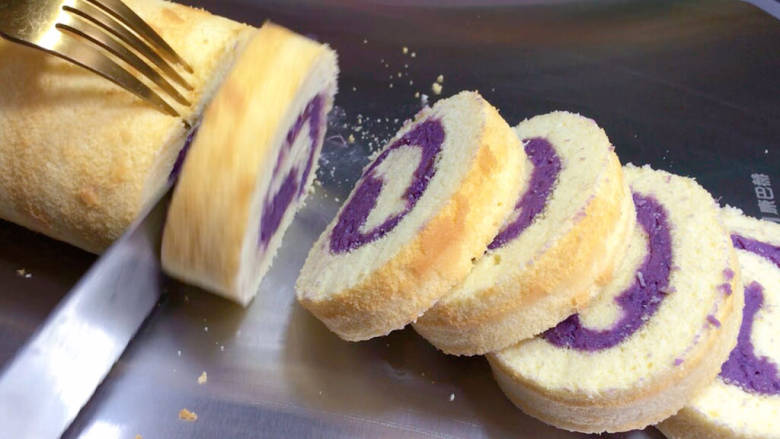 Purple Sweet Potato Cake Roll