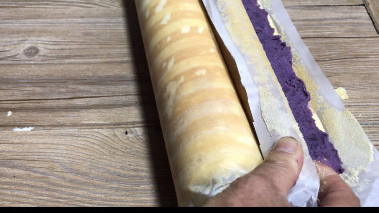 Purple Sweet Potato Cake Roll