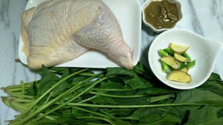 Cold Chicken and Spinach