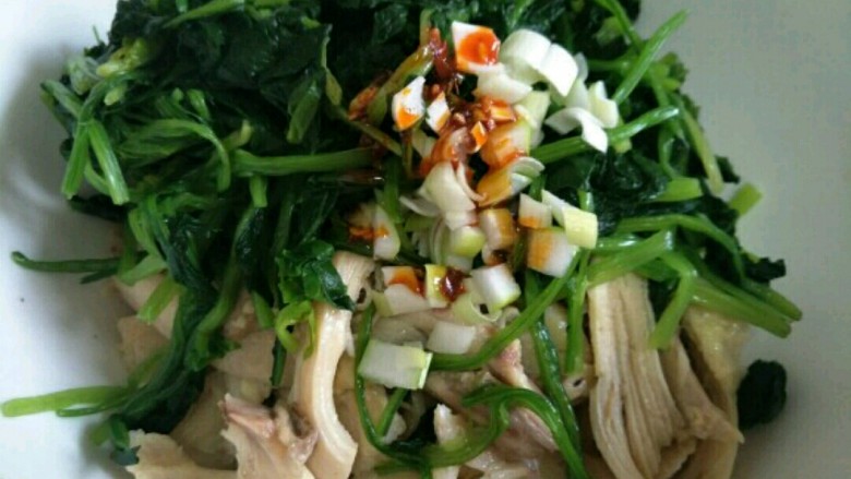 Cold Chicken and Spinach