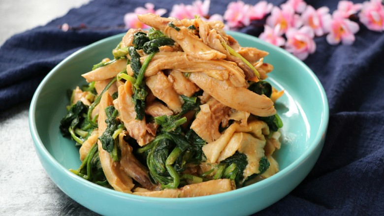 Cold Chicken and Spinach