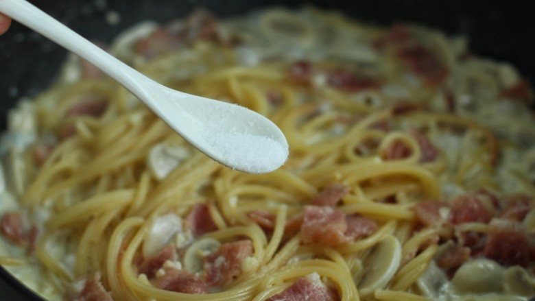 Cream Mushroom Bacon Pasta