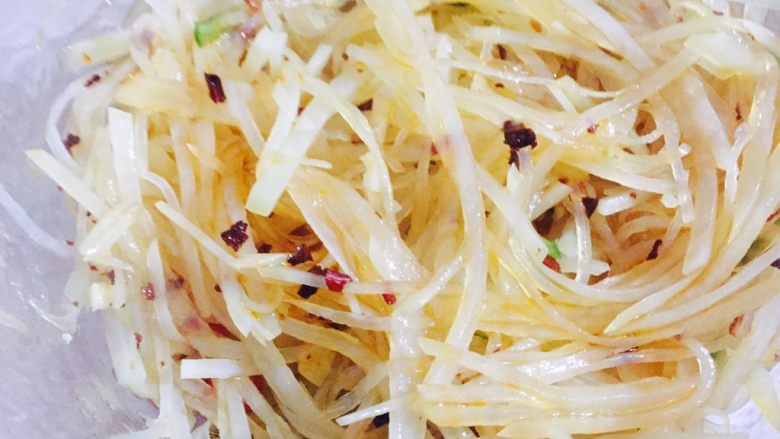 #Greenfood#Spicy potato shreds