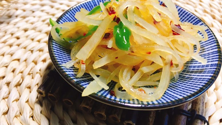 #Greenfood#Spicy potato shreds