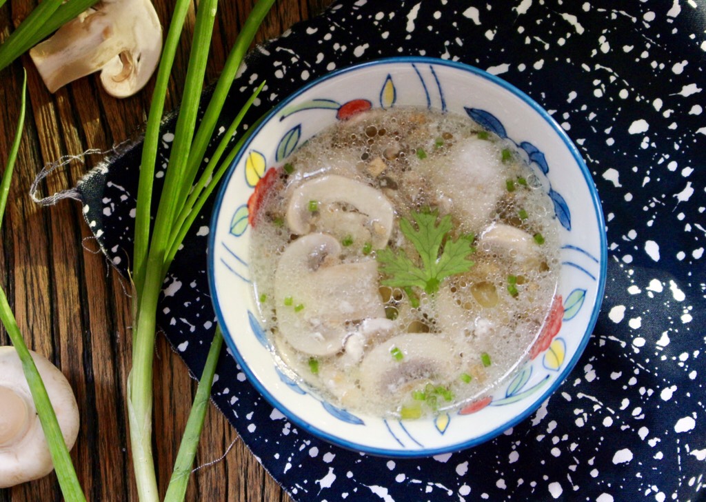 Oyster Sauce Mushroom Pork Soup