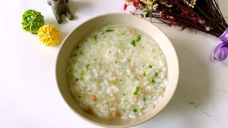 Celery Lean Pork Porridge