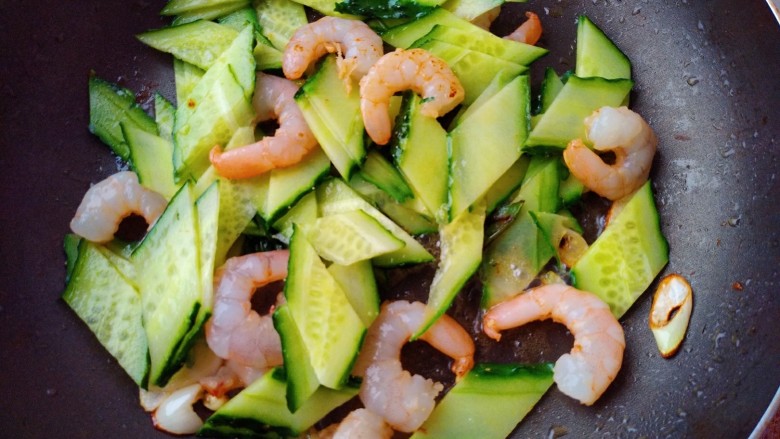 Cucumber Fried Shrimp