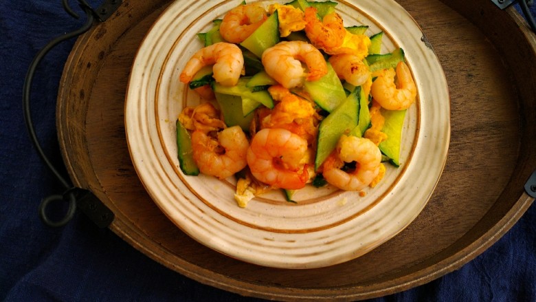 Cucumber Fried Shrimp