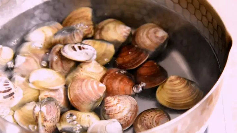 Refreshing cold salad, clams mixed with cucumber, so delicious that I can't stop mouthing