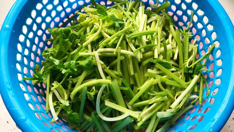 Celery mixed with fungus