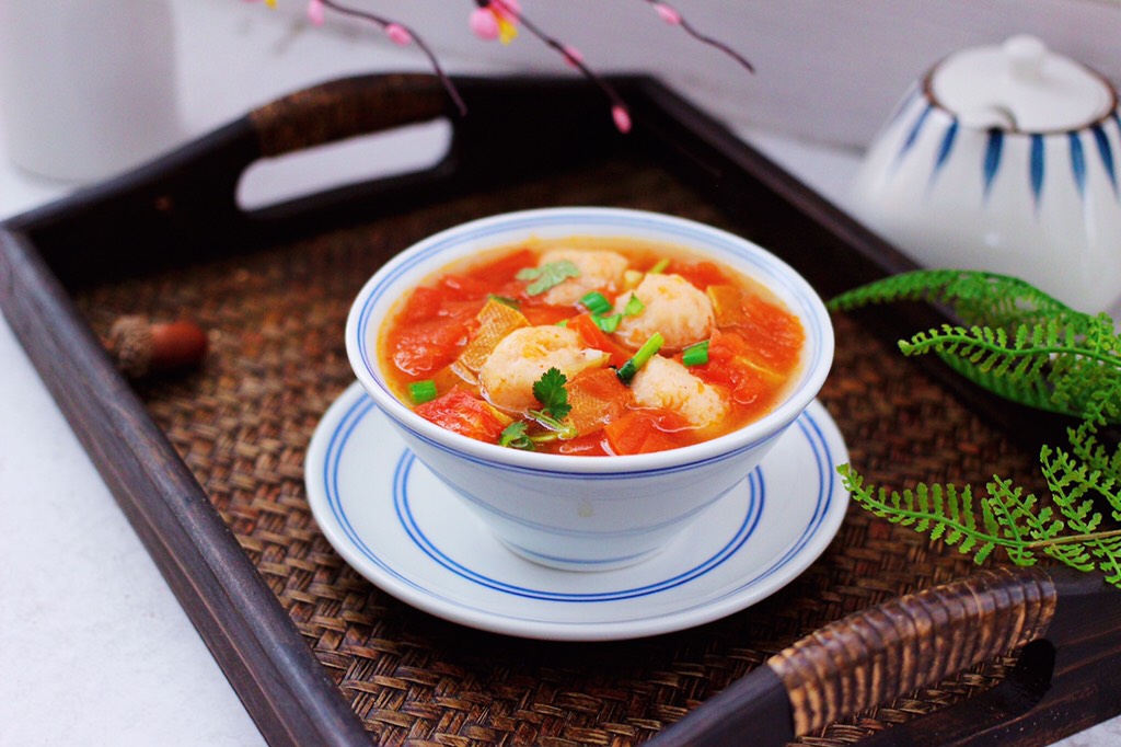 Shrimp, Tomato and Dried Bean Soup