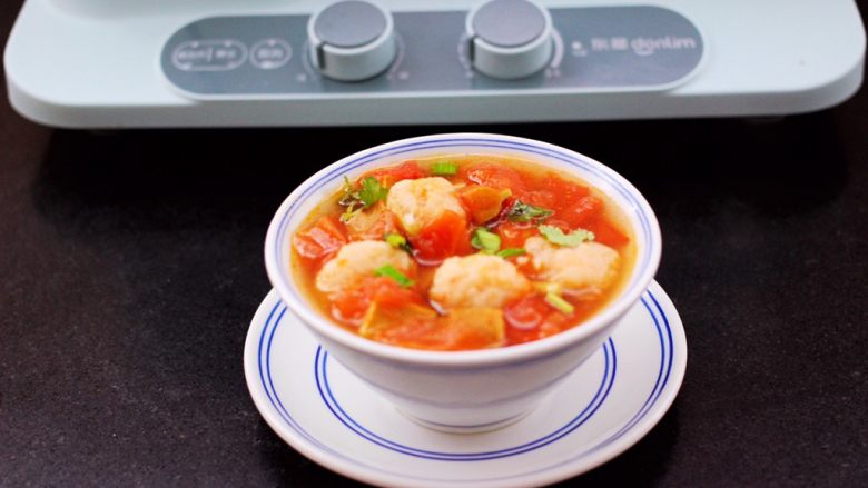 Shrimp tomato beansDry soup