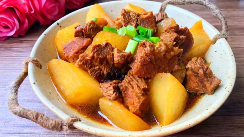 Roasted Beef Brisket with Radish